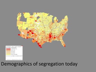 Demographics of segregation today