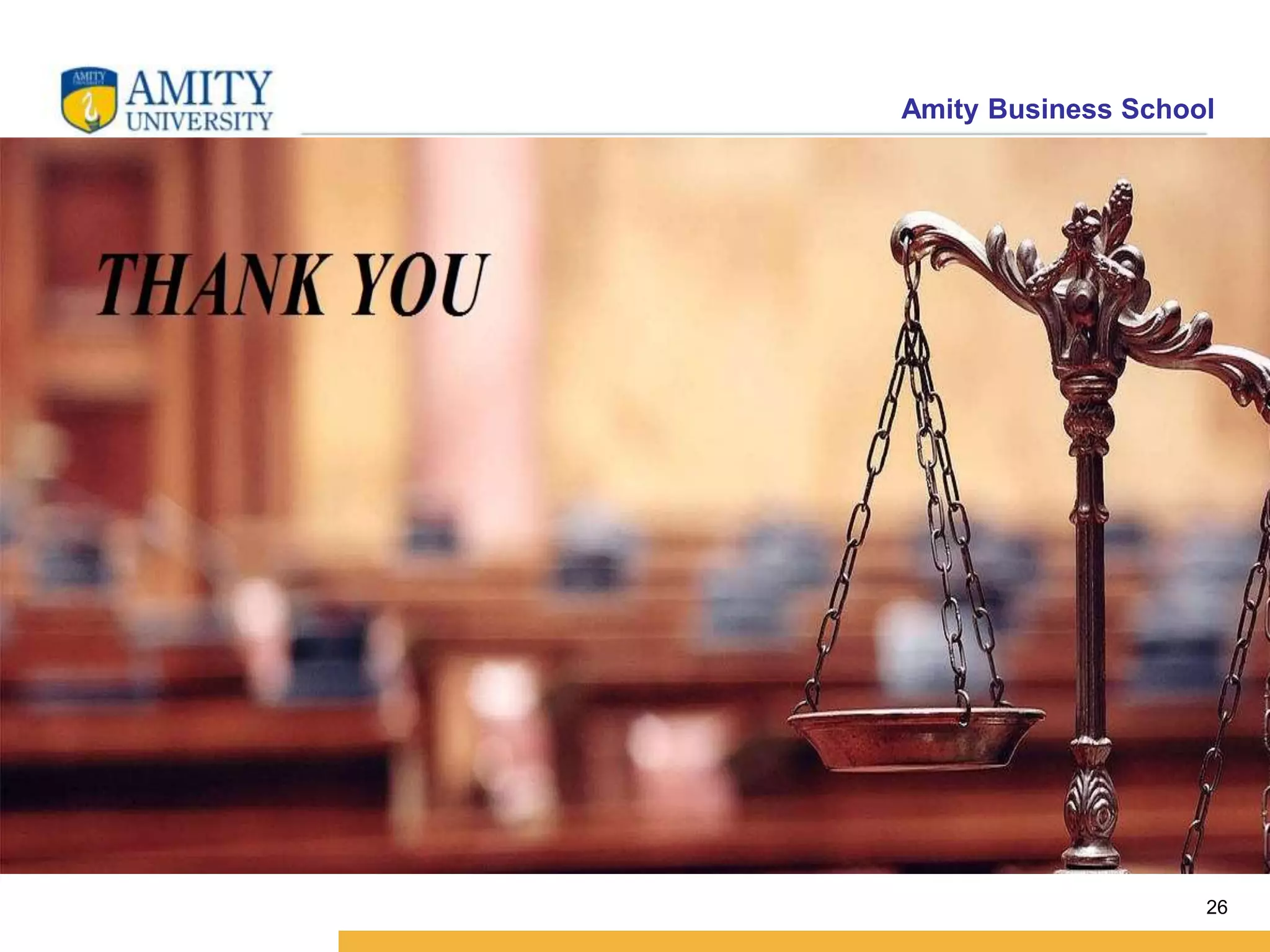 Amity Business School
26
 