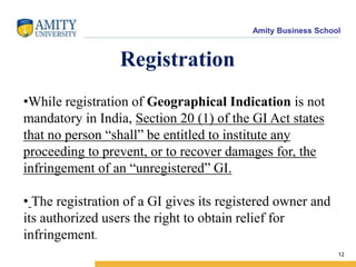 Geographical Indication of Intellectual Property | PPTX