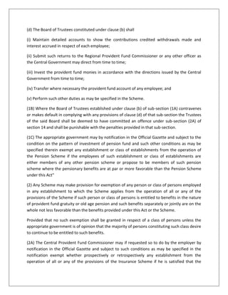 provident fund act 1952