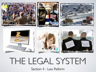 THE LEGAL SYSTEM
Section 4 - Law Reform
 