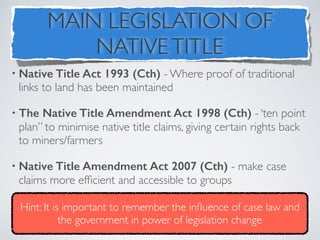 Law Reform in Action - Native Title | PDF