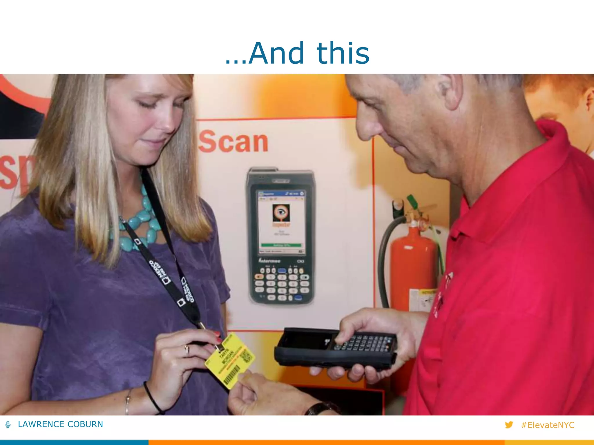 …And this 
LAWRENCE COBURN #ElevateNYC 
 