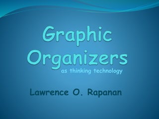 as thinking technology
Lawrence O. Rapanan
 