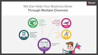 We Can Help Your Business Grow
Through Multiple Channels
 