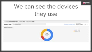 We can see the devices
they use
 