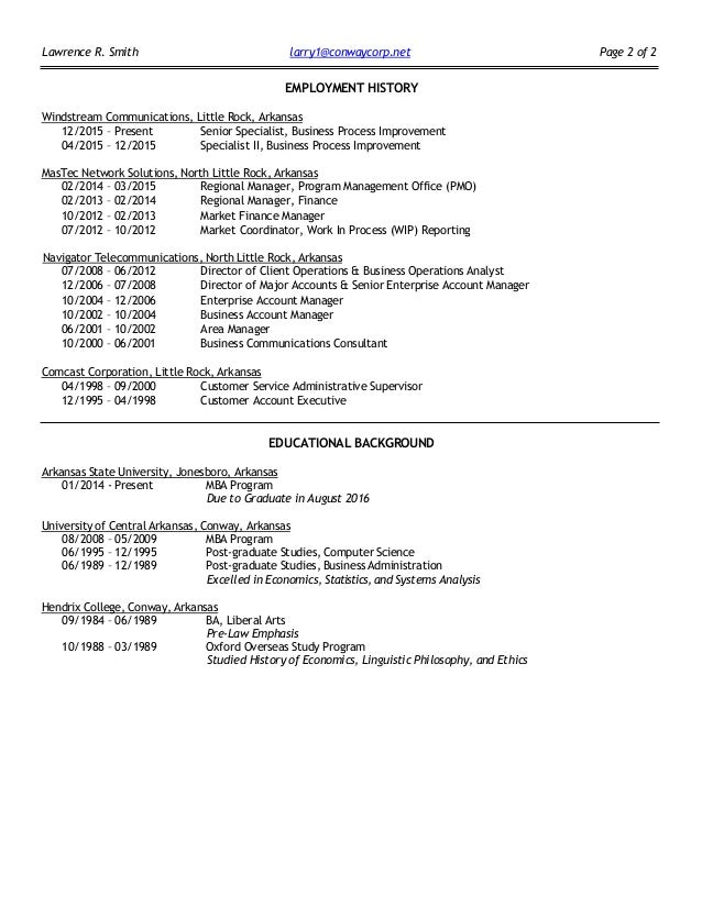 Lean six sigma senior specialist resume February 2021