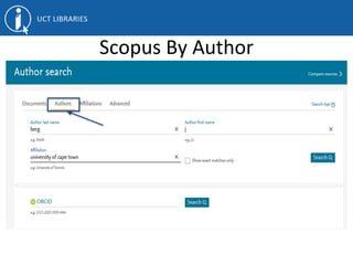 Scopus By Author
 