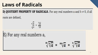 Different Examples on Laws of Radicals.pptx