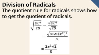 Laws-of-Radicals Examples and Activities | PPTX
