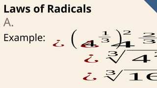 Laws-of-Radicals Examples and Activities | PPTX
