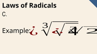 Laws-of-Radicals Examples and Activities | PPTX