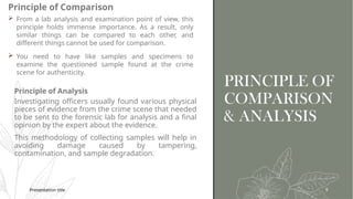 Comparison Forensics Definition LAWS AND LABORATORY IN FORENSIC NURSING BSC NURSING | PPTX