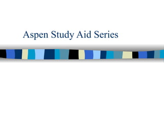 Aspen Study Aid Series 
