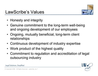 Law Scribe Corporate Profile Cs