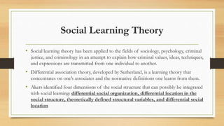 differential social organization