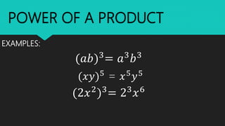 Laws of exponents | PPTX