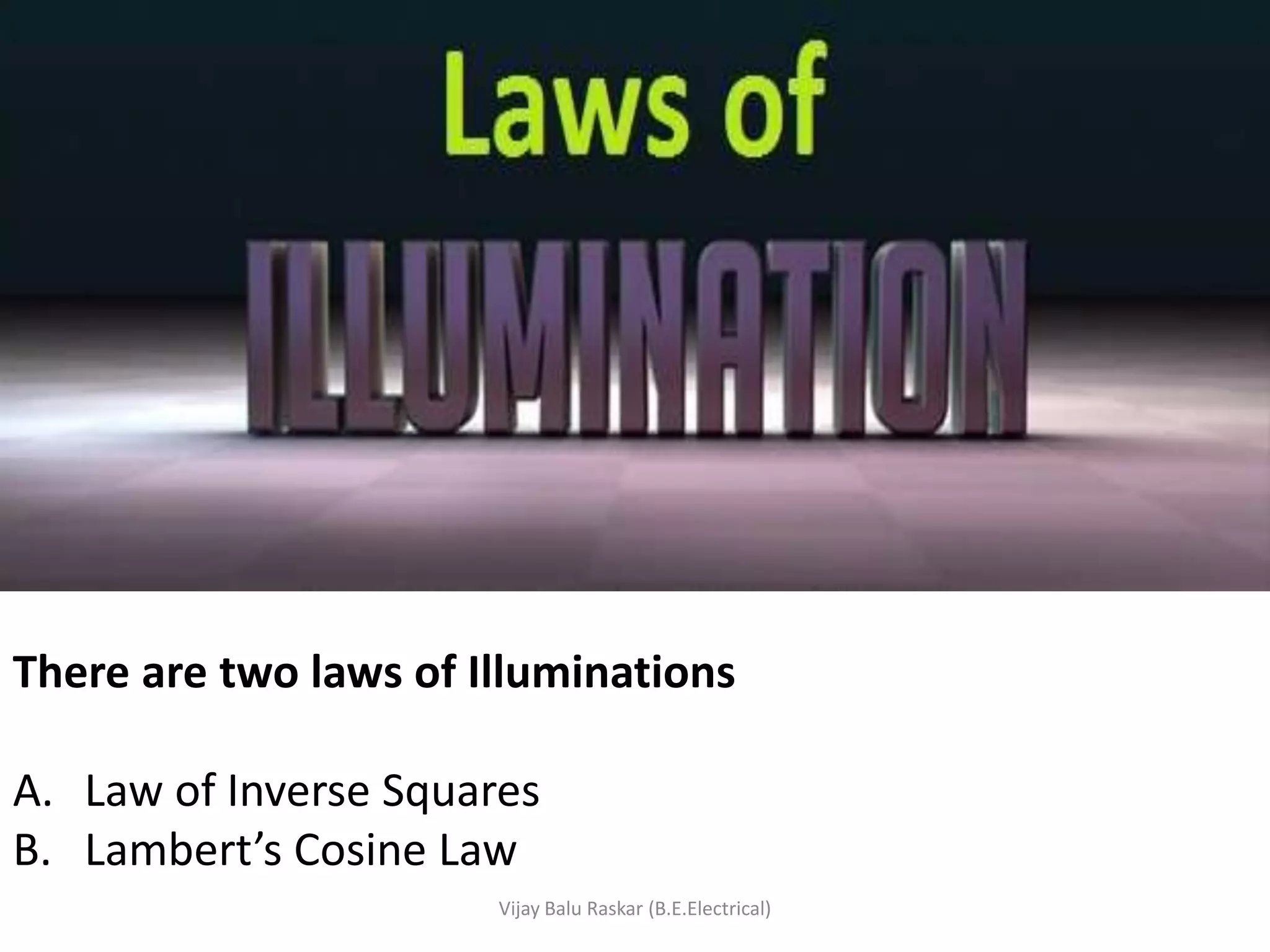 Laws of illuminations | PPSX
