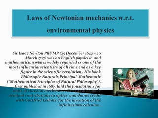 Newtonian mechanics 2024