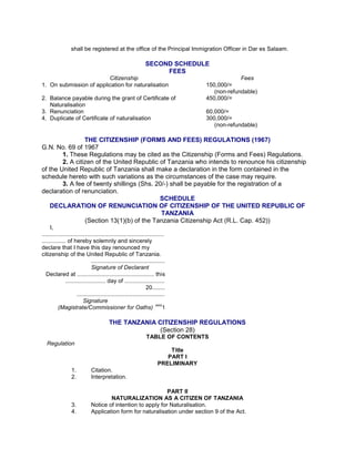 Laws of Tanzania - Tanzania-Citizenship-Regulations-CAP-357.pdf