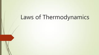 Laws of Thermodynamics
 