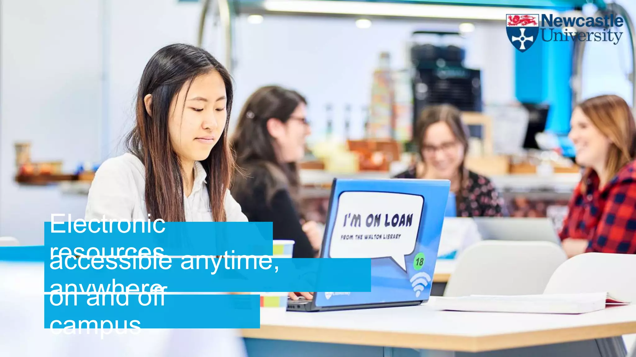 Electronic
resourcesaccessible anytime,
anywhereon and off
campus
 