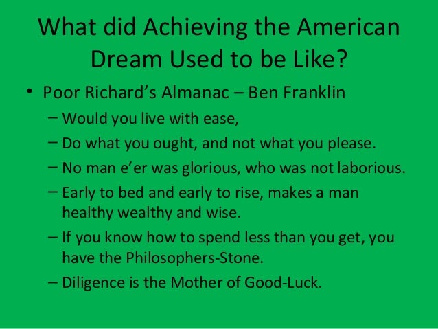 ben franklin and the american dream ben franklin and the american dream