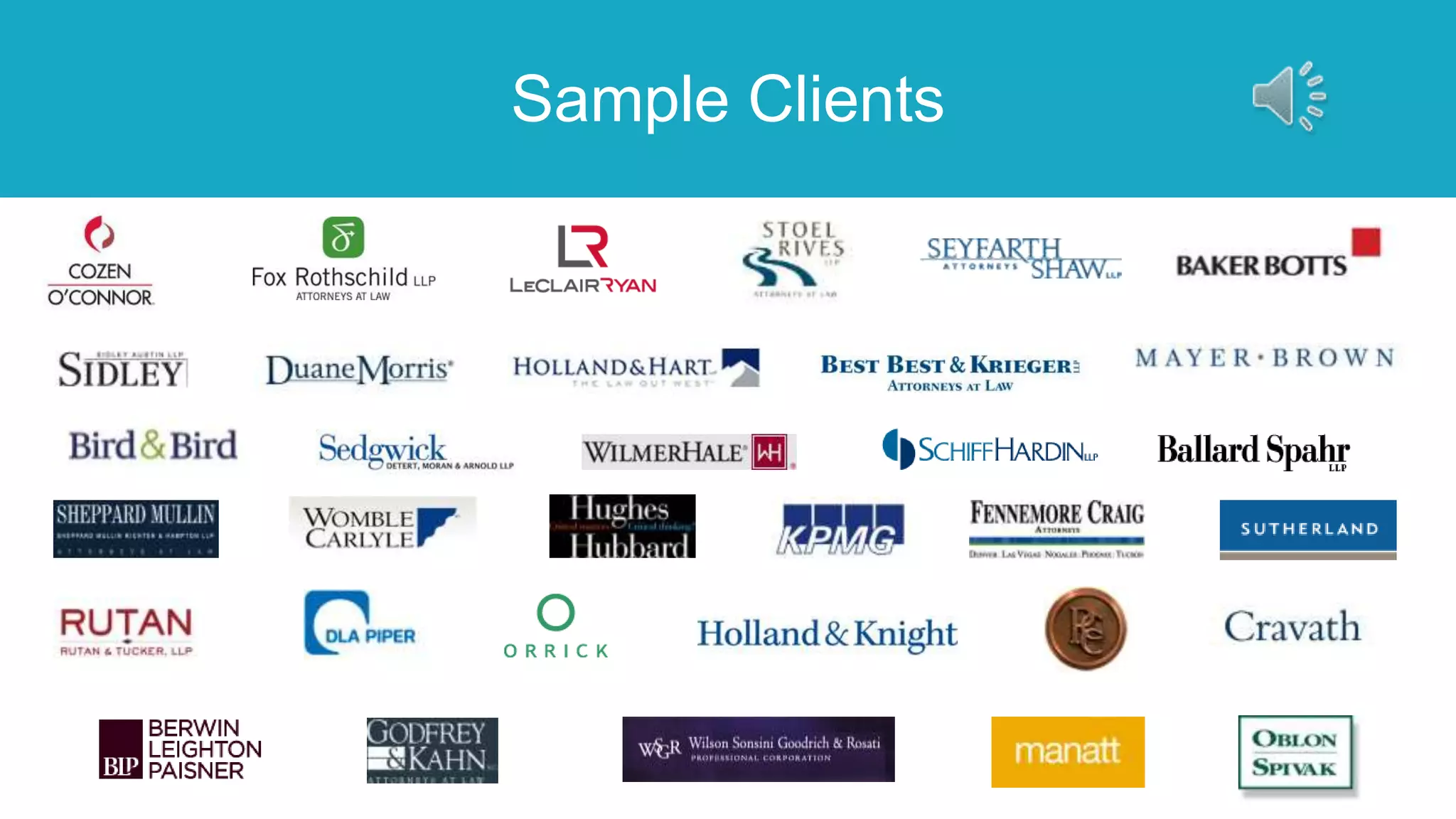 Sample Clients
 