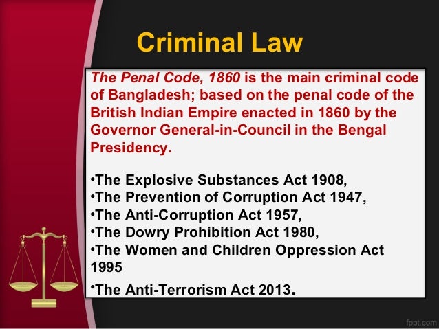 Law and Court Structure of Bangladesh