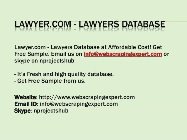 Lawyer.com lawyers database Lawyer.com lawyers database