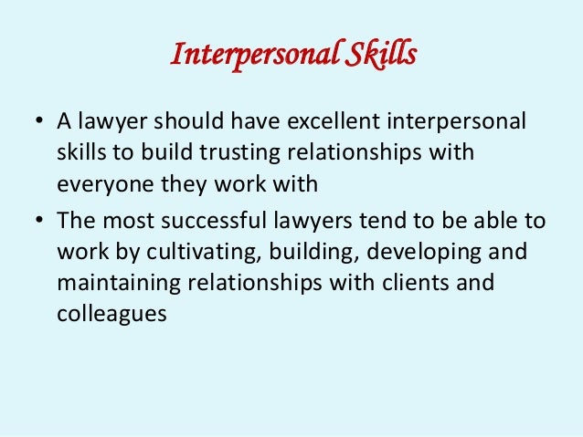 excellent interpersonal skills