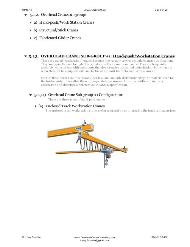 Crane Knowledge for Lawyers Outlines Crane Identification