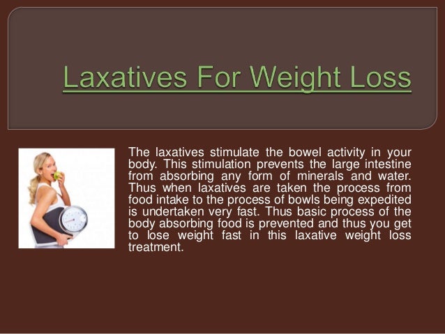 Can You Use Laxatives To Lose Weight
