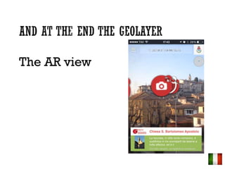 The AR view
 