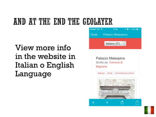 View more info
in the website in
Italian o English
Language
 