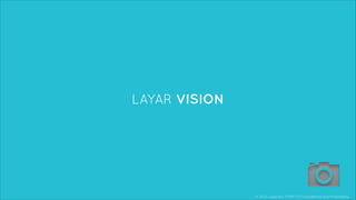 © 2013, Layar B.V. STRICTLY Confidential and Proprietary
!
LAYAR VISION
 