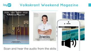 Volkskrant Weekend Magazine

Scan and hear the audio from the skits

 