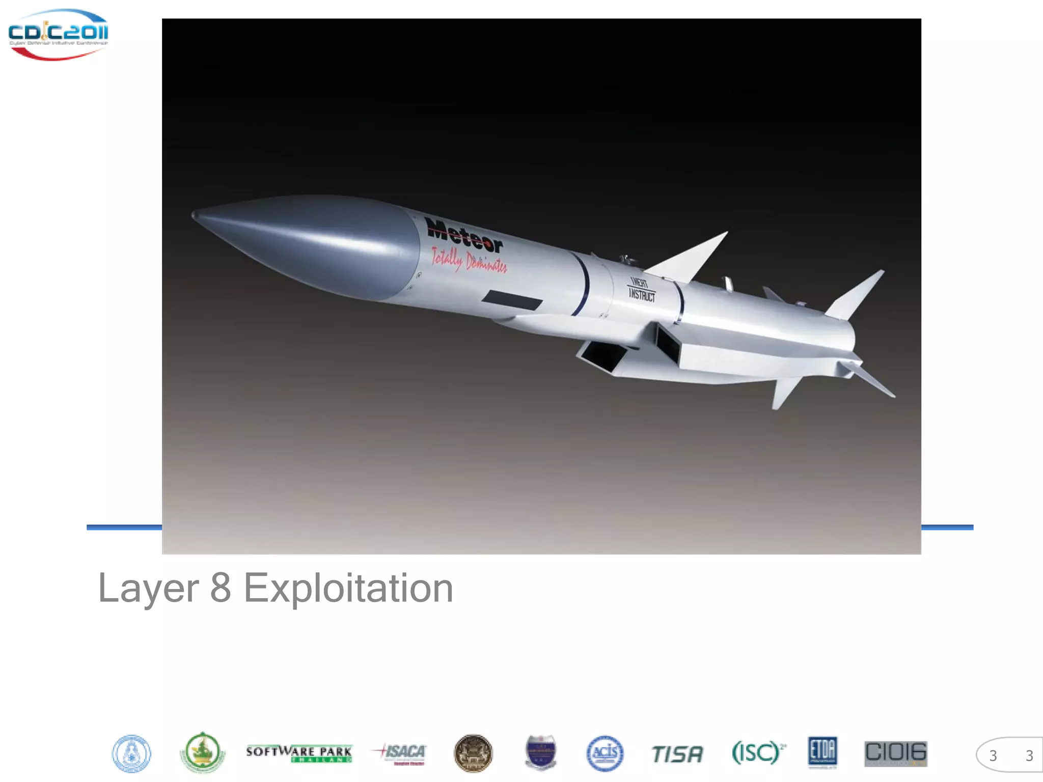 Layer 8 Exploitation


                       3   3
 