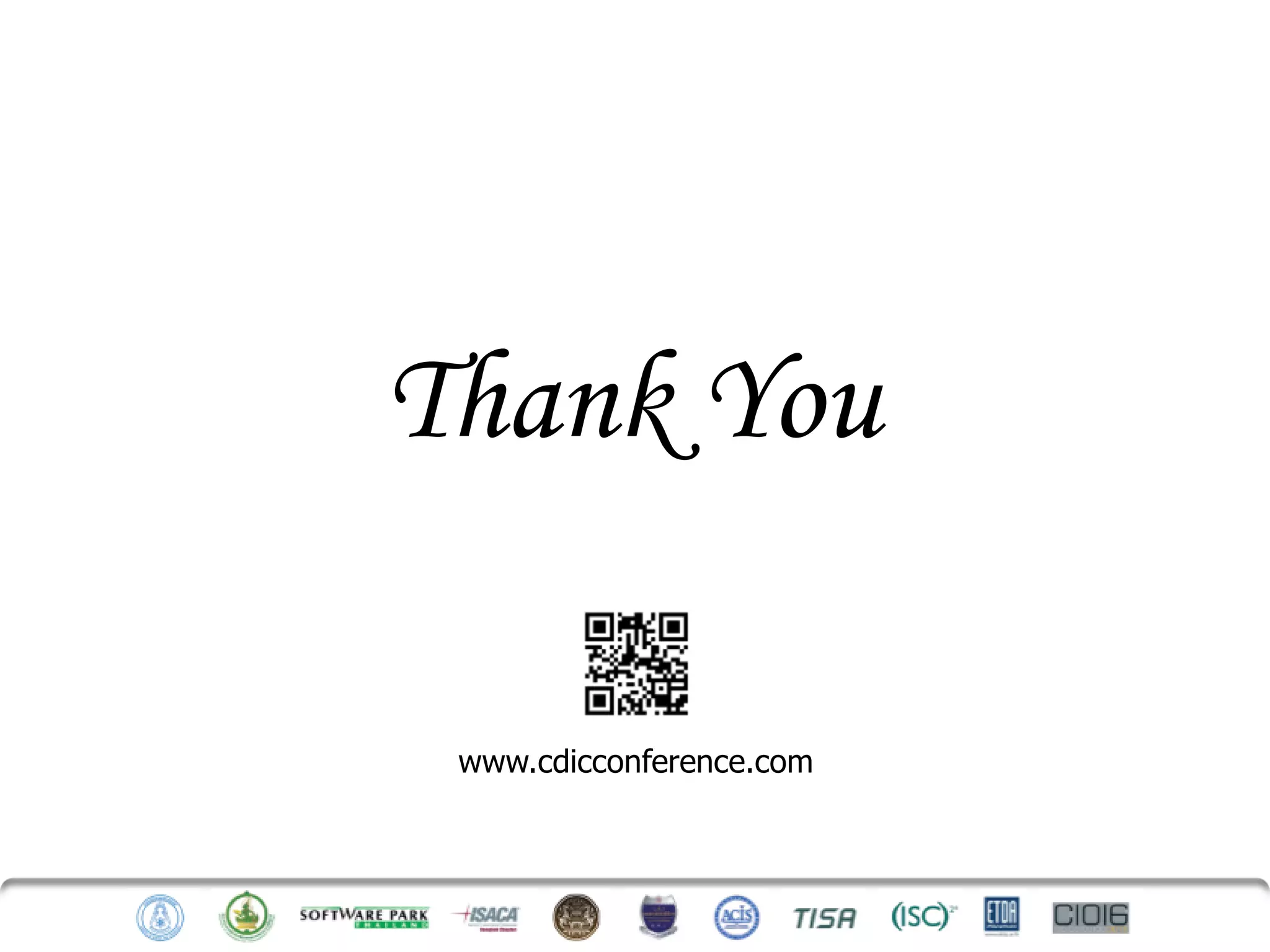 Thank You

 www.cdicconference.com



                          52   34
 