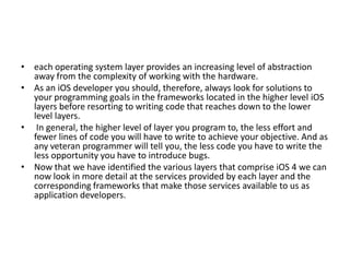 Layer architecture of ios (1) | PPTX