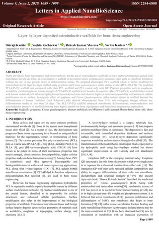Layer by layer deposited osteoinductive scaffolds for bone tissue ...