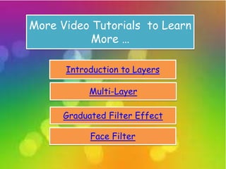 Layers and filters - Corel Paintshop Pro | PPTX