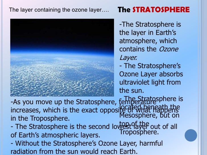 Layers of the atmosphere