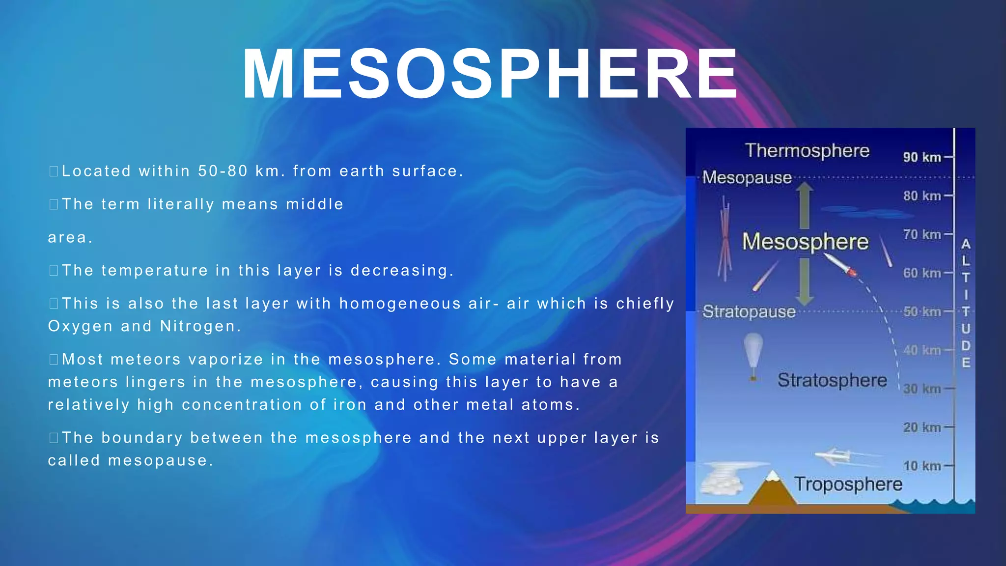 Layers of the atmosphere | PPTX