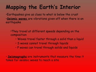 Layers of the Earth Notes (Crust, Mantle | PPT