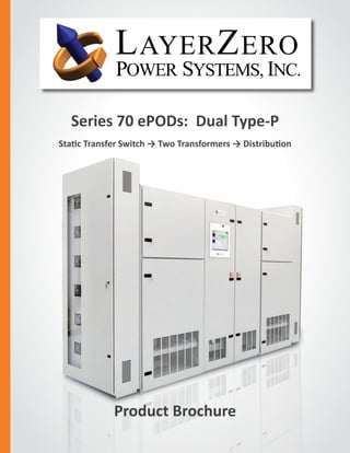 Series 70 ePODs: Dual Type-P
Static Transfer Switch → Two Transformers → Distribution
The Foundation Layer
Product Brochure
 