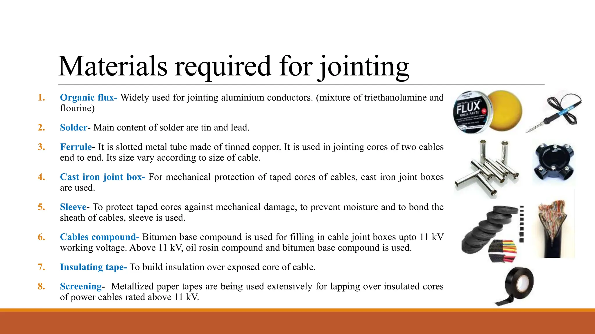 Laying of Underground Cables in INSTALLATION AND MAINTENANCE OF