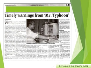 LAYING OUT THE SCHOOL PAPER
 