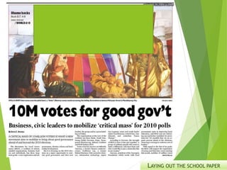 LAYING OUT THE SCHOOL PAPER
 