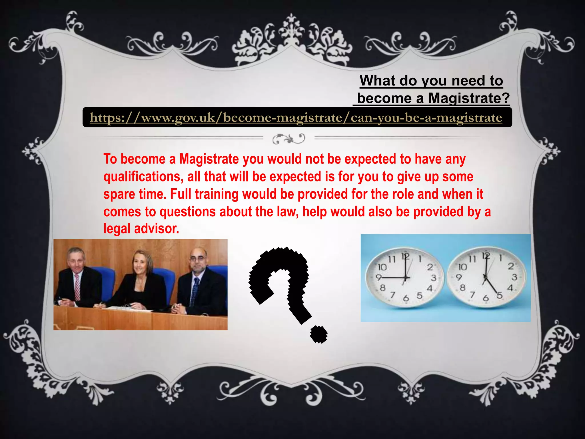 Lay Magistrate Powerpoint PPTX Lay Magistrate Powerpoint PPTX